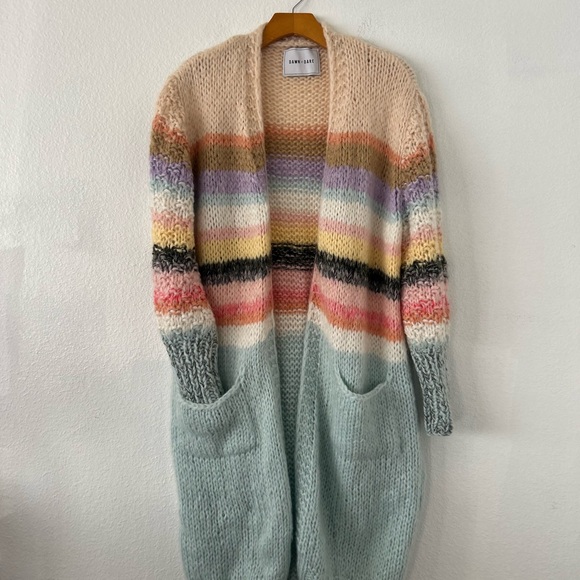 Dawn+Dare Long Cardigan Knit Sweater Multicolor Size S - Picture 3 of 12